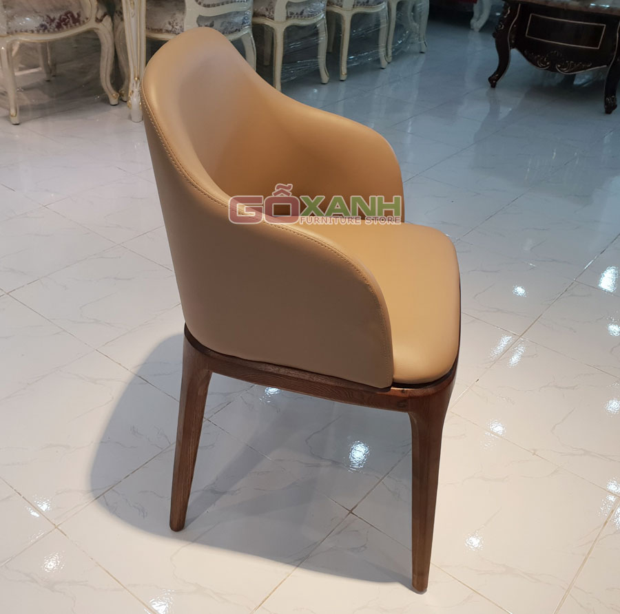 Ghế Grace gỗ sồi có tay / Ghế ăn, ghế cafe grace gỗ tự nhiên bọc nệm 1