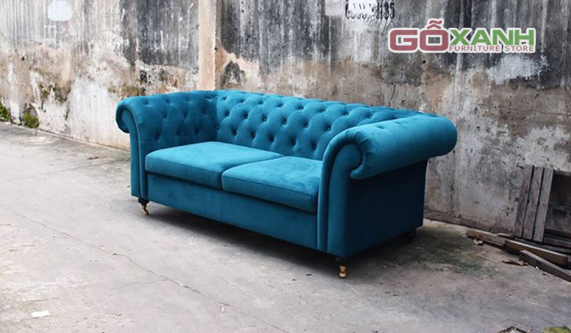 Ghế sofa băng vải tân cổ điển, băng ghế vải (nhung, nỉ, bố)