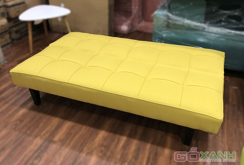 Ghế sofa bed / sofa giường màu vàng xinh tươi / Salon bed đa năng 2