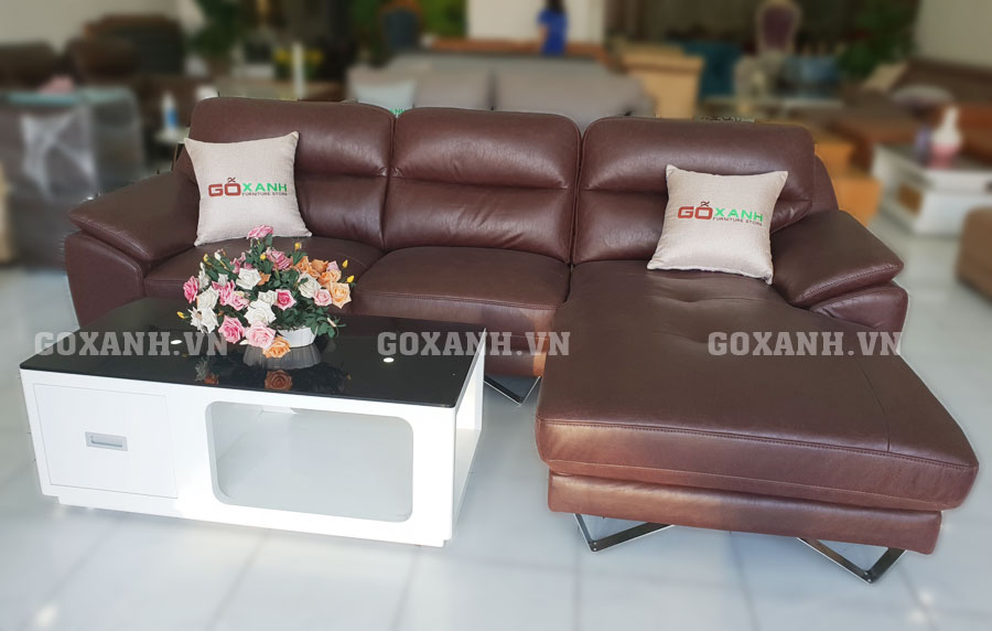 Ghế sofa bọc da cao cấp/ Sofa chất liệu da công nghiệp 1