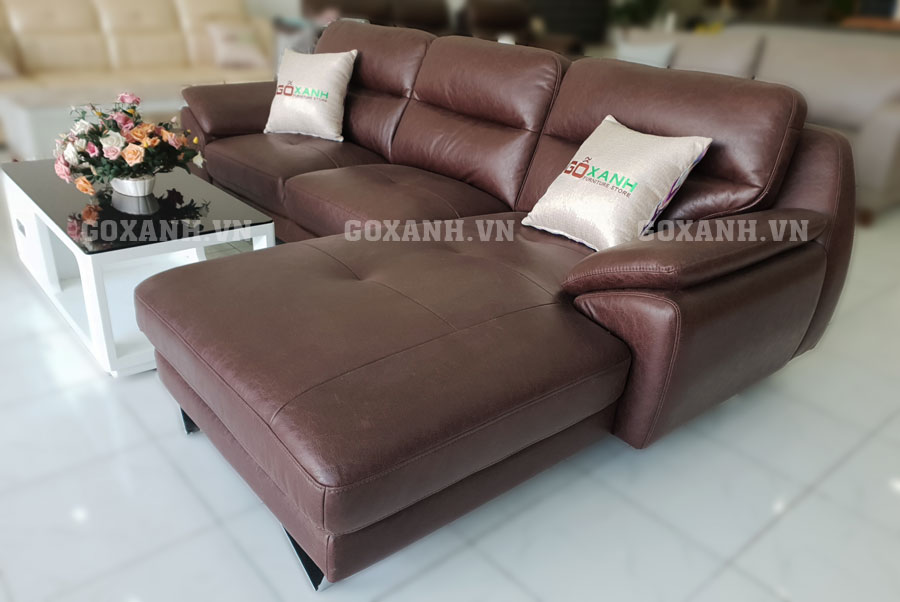 Ghế sofa bọc da cao cấp/ Sofa chất liệu da công nghiệp 3