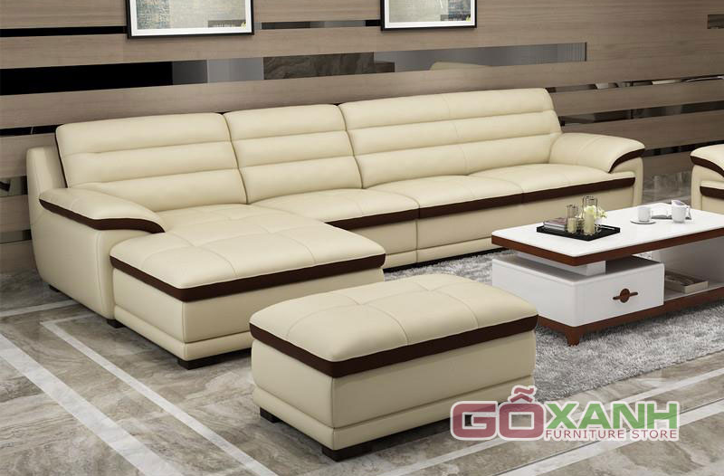 Ghế sofa bọc da phối màu dễ thương, Sofa hàn quốc 2