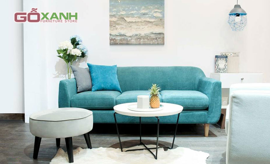 Ghế sofa bọc vải nỉ dễ thương, Sofa vải cao cấp nhập ngoại