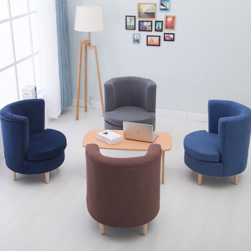 Hình ảnh ghế sofa cafe (cà phê) đẹp chất liệu vải 1