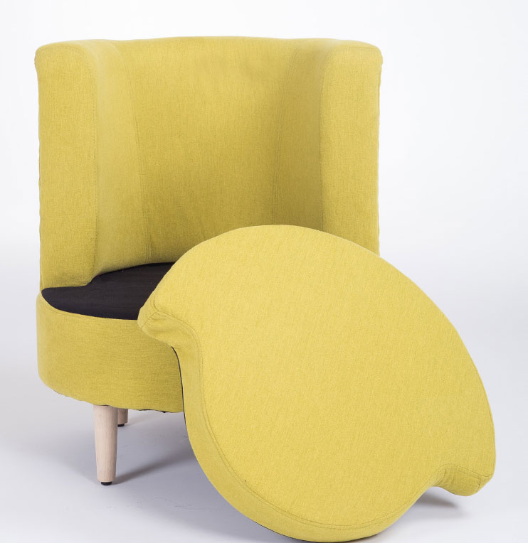 Hình ảnh ghế sofa cafe (cà phê) đẹp chất liệu vải 2