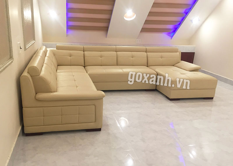 Ghế sofa chữ u kiểu dáng hiện đại cho phòng karaoke gia đình 2