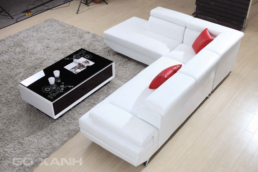 Ghế sofa da hiện đại, salon chất liệu da công nghiệp cao cấp 1