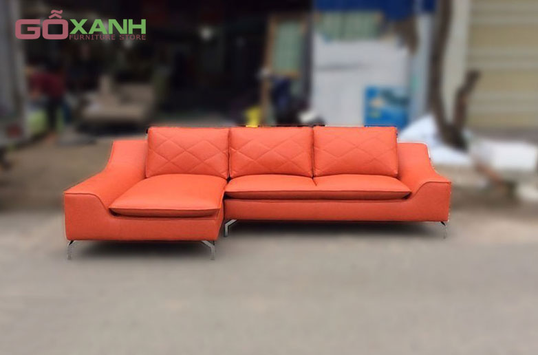 Bộ ghế sofa màu cam độc đáo