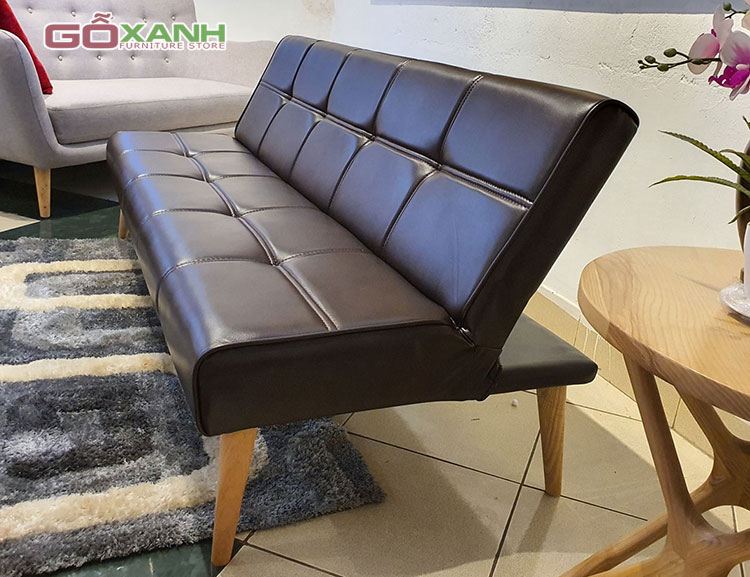 Ghế sofa giường nhỏ gọn/ Sofa bed 1m8 x 90/ Màu nâu 2