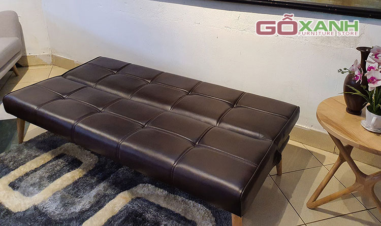 Ghế sofa giường nhỏ gọn/ Sofa bed 1m8 x 90/ Màu nâu 3