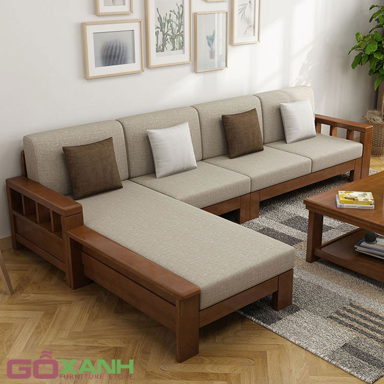 Ghế sofa gỗ sồi kiểu dáng độc đáo, thiết kế đẹp tinh xảo