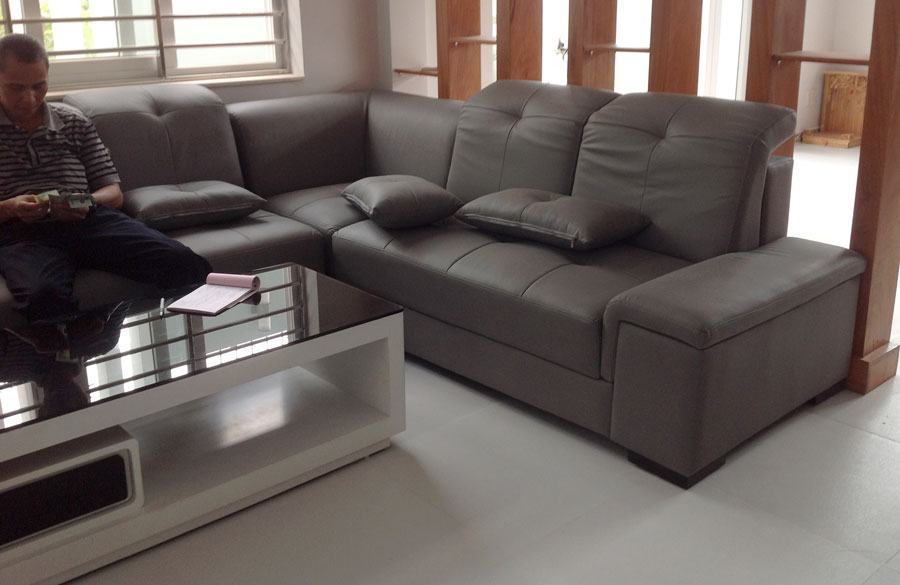 Ghế sofa góc cao cấp, sofa góc biệt thự bờ sông 1
