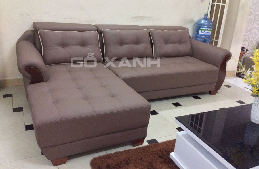 Ghế sofa góc nhỏ xinh, sofa góc l xinh lung linh
