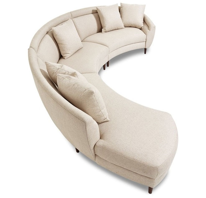 Ghế sofa hình vòng cung (ghế tròn cho phòng hộp)