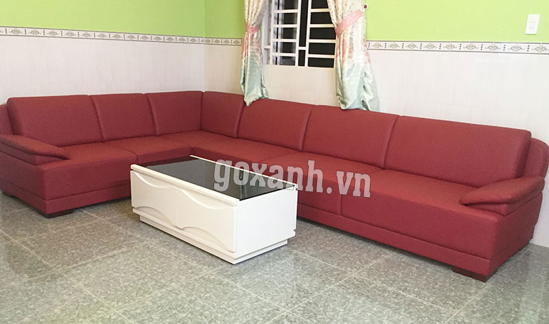 Ghế sofa kiểu hot nhất năm nay, ghế sofa màu đỏ đô quyến rũ 1
