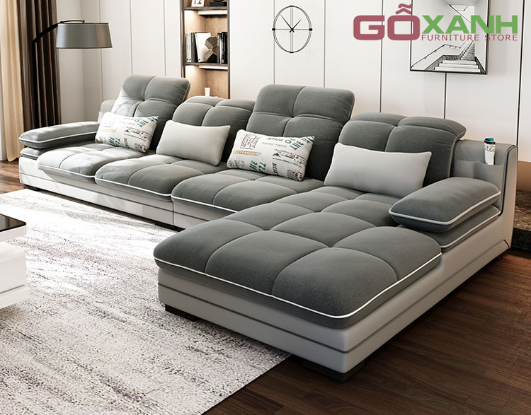 Ghế sofa vải hiện đại cho căn hộ chung cư sang trọng, đẳng cấp 1