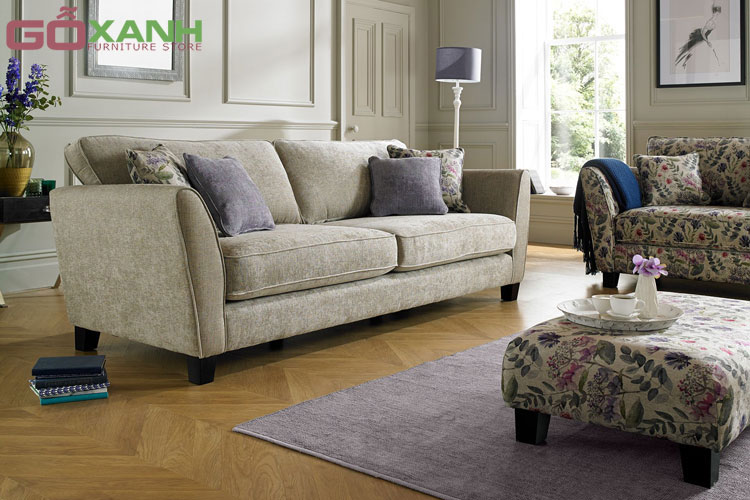 Bộ ghế sofa bọc vải hoa văn đẹp - goxanh.vn 4