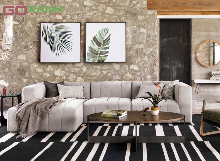 Ghế sofa vải nỉ đẹp, kiểu dáng sang trọng giá rẻ 12