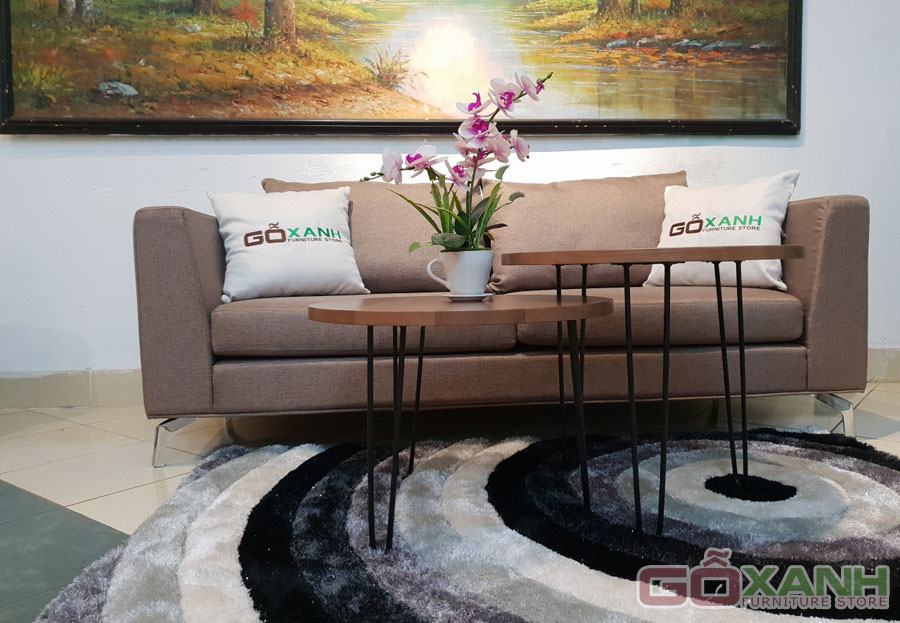 Ghế sofa vải nỉ kiểu dáng đơn giản cho nhà hiện đại, tối ưu hóa không gian 1