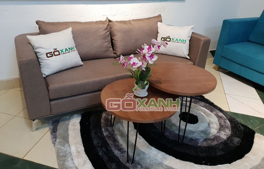 Ghế sofa vải nỉ kiểu dáng đơn giản cho nhà hiện đại, tối ưu hóa không gian 2