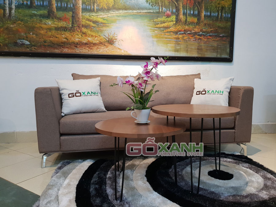 Ghế sofa vải nỉ kiểu dáng đơn giản cho nhà hiện đại, tối ưu hóa không gian 3