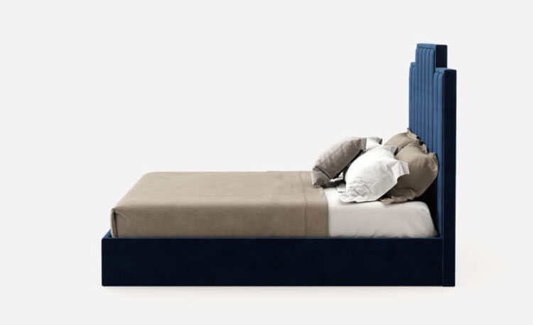 Giường bọc nệm bằng vải hiện đại giá rẻ 3