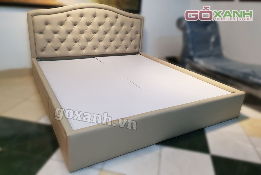 Giường bọc nệm hiện đại, giường đóng theo yêu cầu 1
