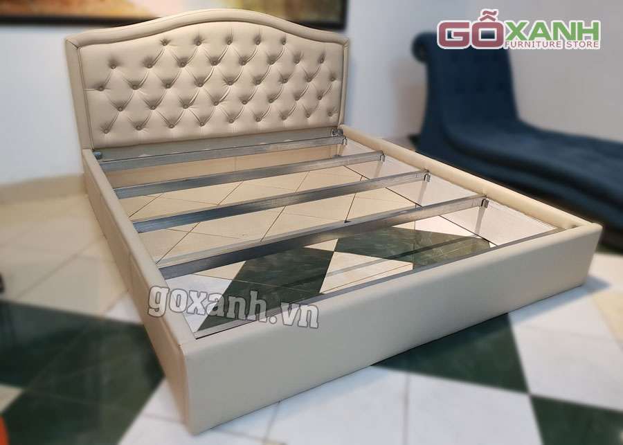 Giường bọc nệm hiện đại, giường đóng theo yêu cầu 2