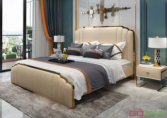 Giường Nệm Giá Tốt Chất Lượng Cao Khung Inox Mạ Titan 2