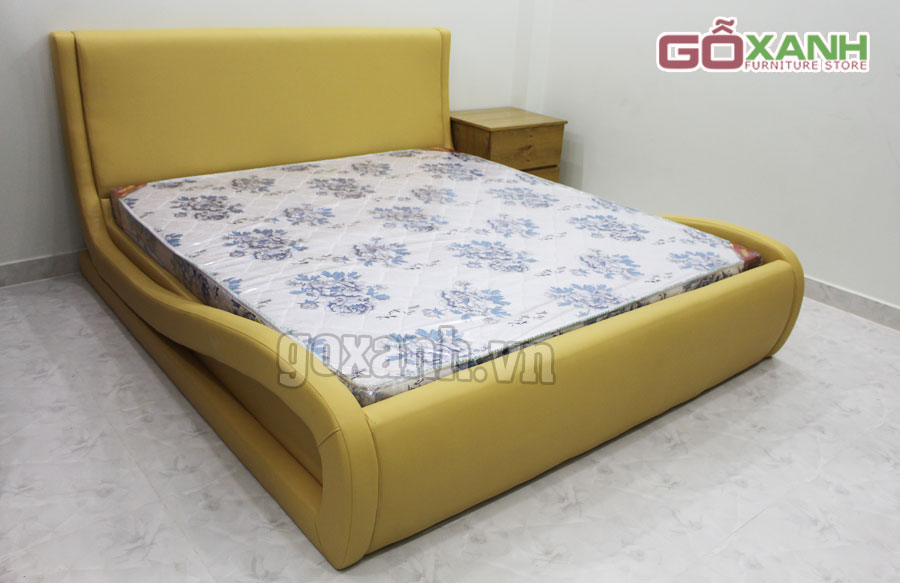 Giường ngủ bọc da Hàn Quốc, giường ngủ cao cấp ở tphcm 1