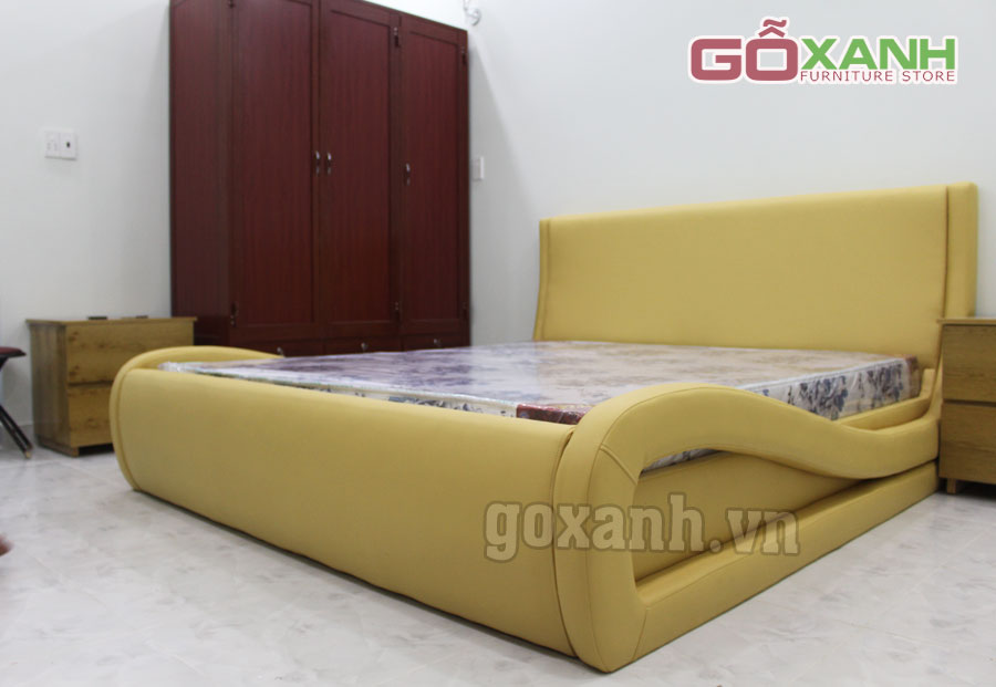 Giường ngủ bọc da Hàn Quốc, giường ngủ cao cấp ở tphcm 4