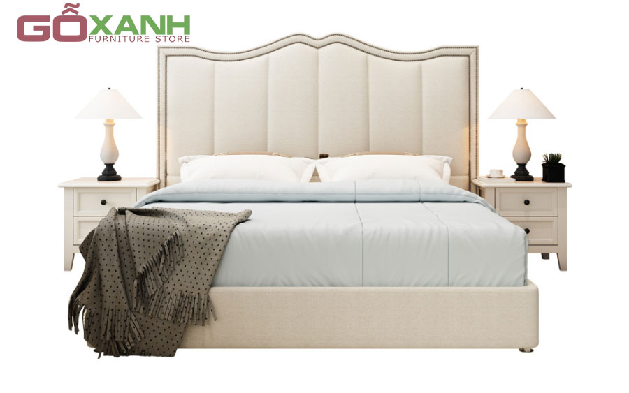 Giường ngủ bọc nệm bằng vải