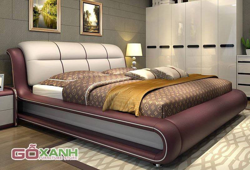 Giường ngủ bọc nệm kiểu mới