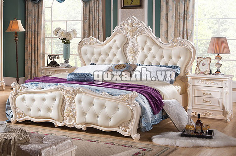 Giường ngủ cổ điển cao cấp phong cách Châu Âu 1