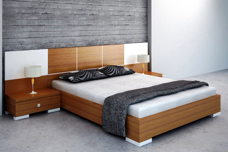 Mẫu giường ngủ gỗ tự nhiên xoan đào sang trọng