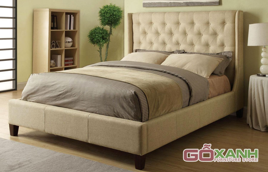 Giường ngủ hiện đại bọc vải bố, Mua giường ngủ tốt giá bình dân