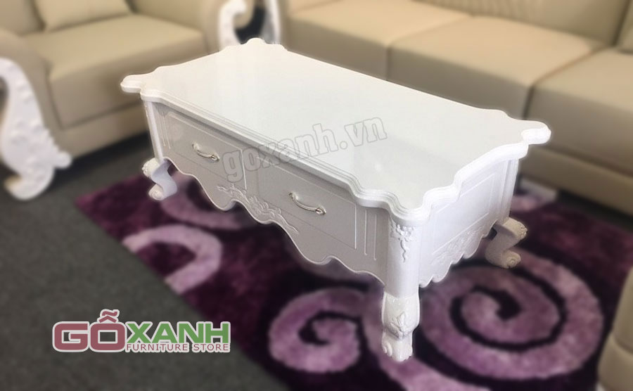 Hình ảnh bàn trà cổ điển đẹp, bàn sofa kiểu hoàng gia 2
