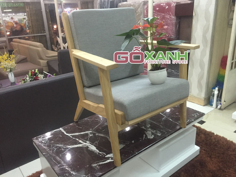 Ghế cafe gỗ bọc nệm