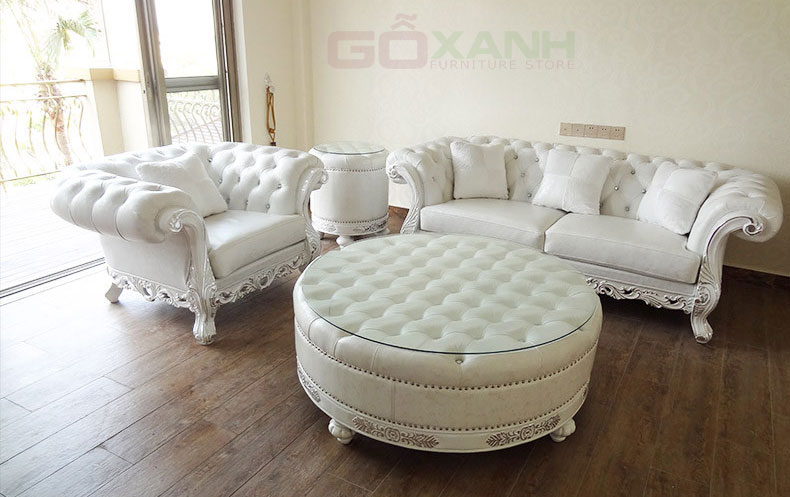 Hình ảnh ghế sofa gỗ cổ điển đẹp Hoàng Gia Châu Âu 1