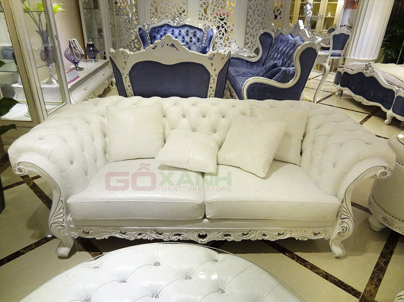 Hình ảnh ghế sofa gỗ cổ điển đẹp Hoàng Gia Châu Âu 3