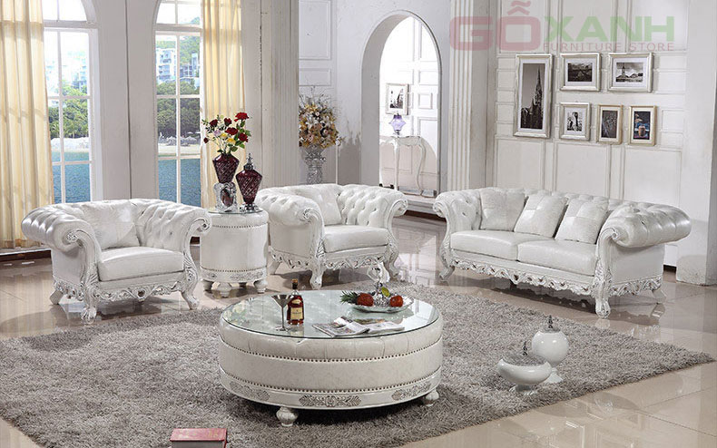 Hình ảnh ghế sofa gỗ cổ điển đẹp Hoàng Gia Châu Âu