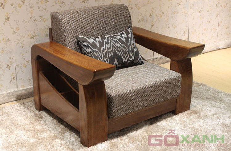 Hình ảnh ghế sofa gỗ kiểu dáng hiện đại, đơn giản 2