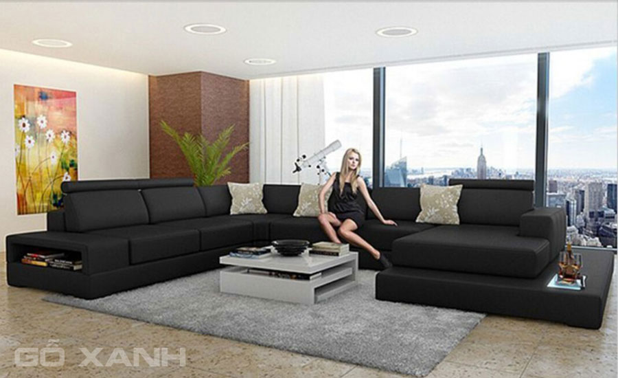 Hình ảnh ghế sofa chữ U cao cấp cho nhà hiện đại 2