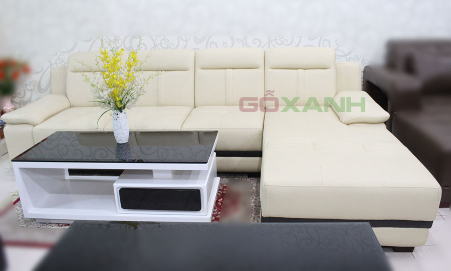 Hình ảnh sofa góc đẹp, hình thực tế, bộ salon góc L 1