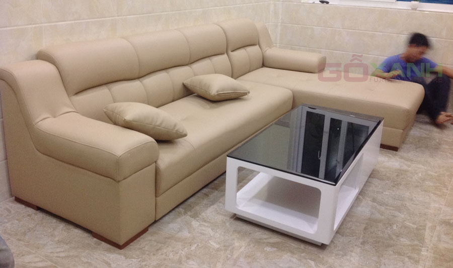 Hình ảnh thực tế ghế sofa phòng khách chụp tại nhà khách hàng 3