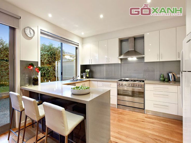 Kệ bếp gỗ công nghiệp, lựa chọn thông minh cho căn bếp hiện đại 3