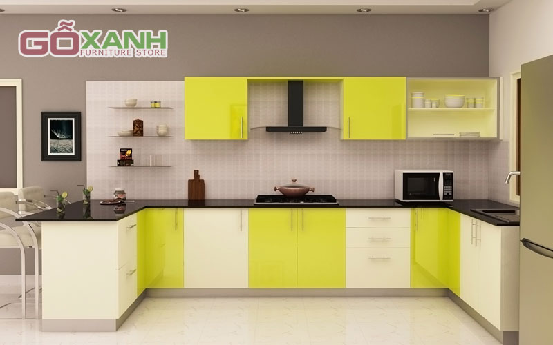 Kệ bếp gỗ công nghiệp, lựa chọn thông minh cho căn bếp hiện đại 4