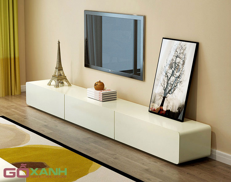 Kệ tivi đẹp màu trắng mẫu mới - nội thất gỗ xanh 11
