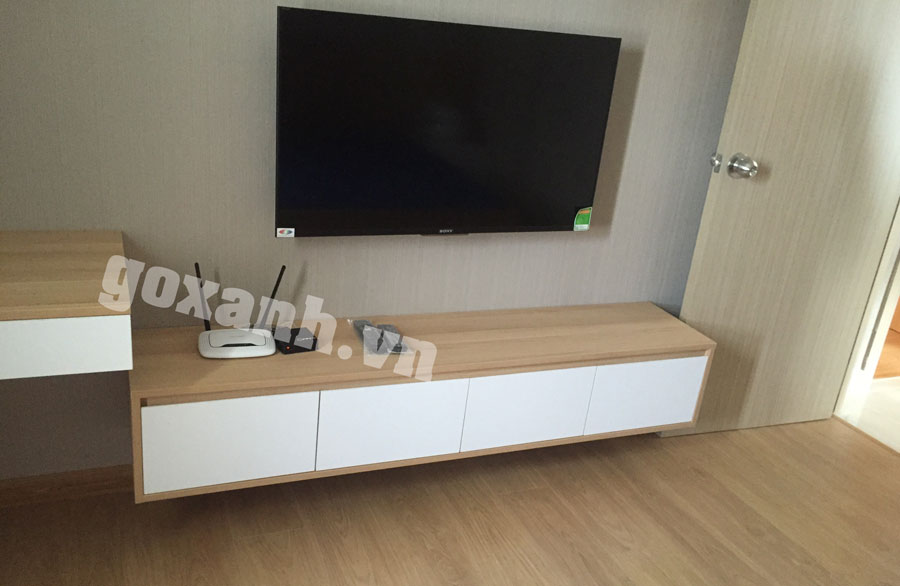 Mẫu kệ tivi đơn giản mà đẹp sang trọng cho căn hộ xinh 1