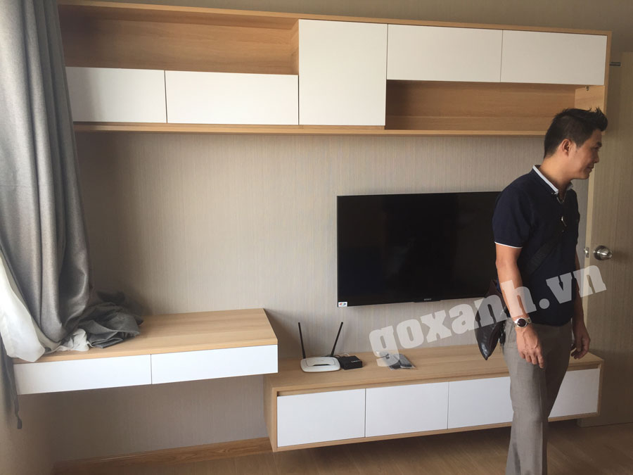 Mẫu kệ tivi đơn giản mà đẹp sang trọng cho căn hộ xinh 2